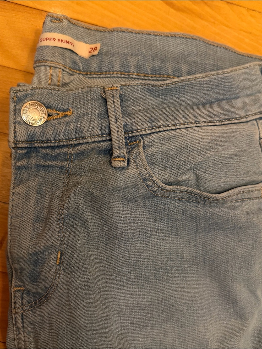 Levi's Super Skinny Light Blue Women's Jeans